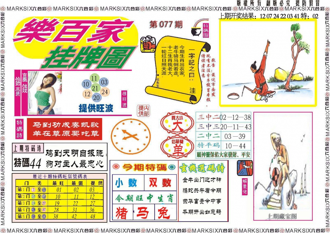 077期乐百家挂牌图[图]